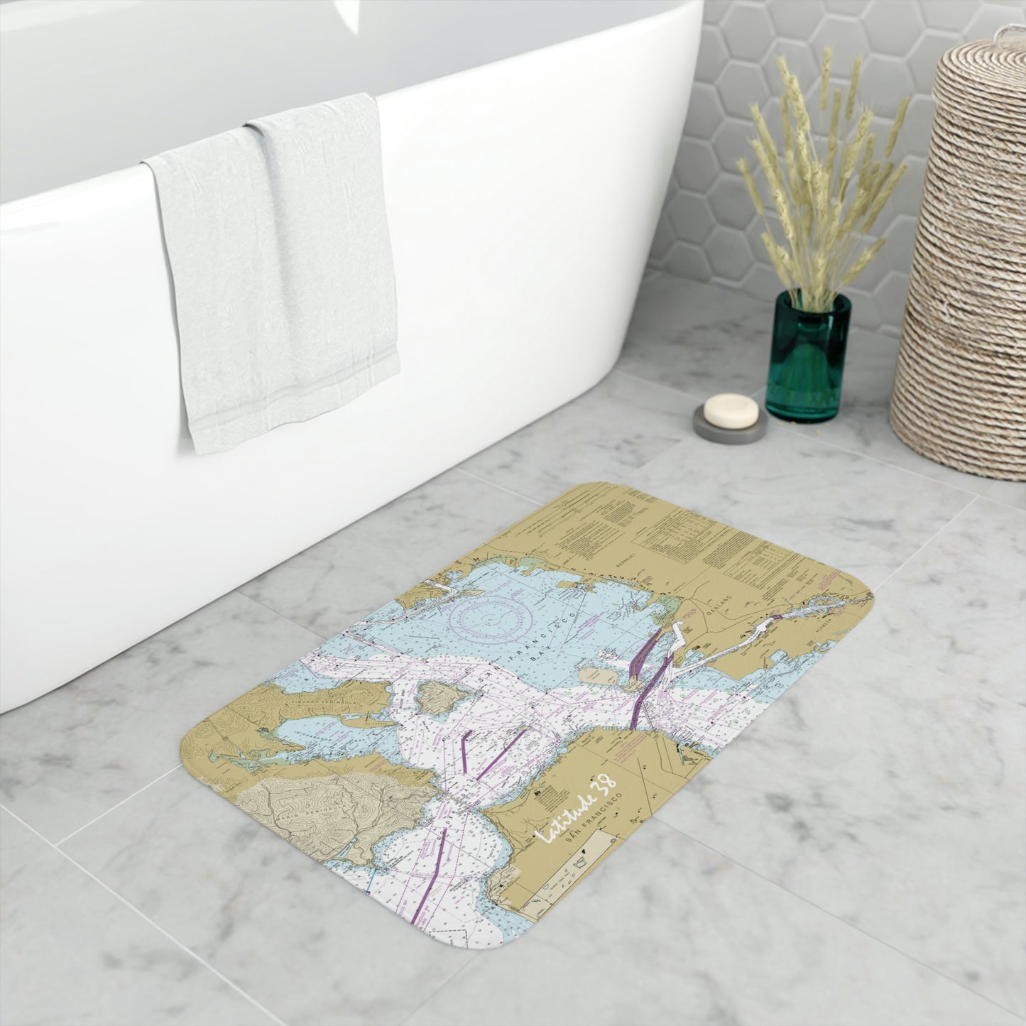 SF Bay Memory Foam Bath Mat