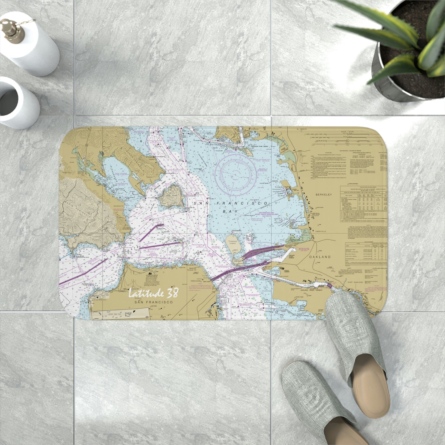 SF Bay Memory Foam Bath Mat