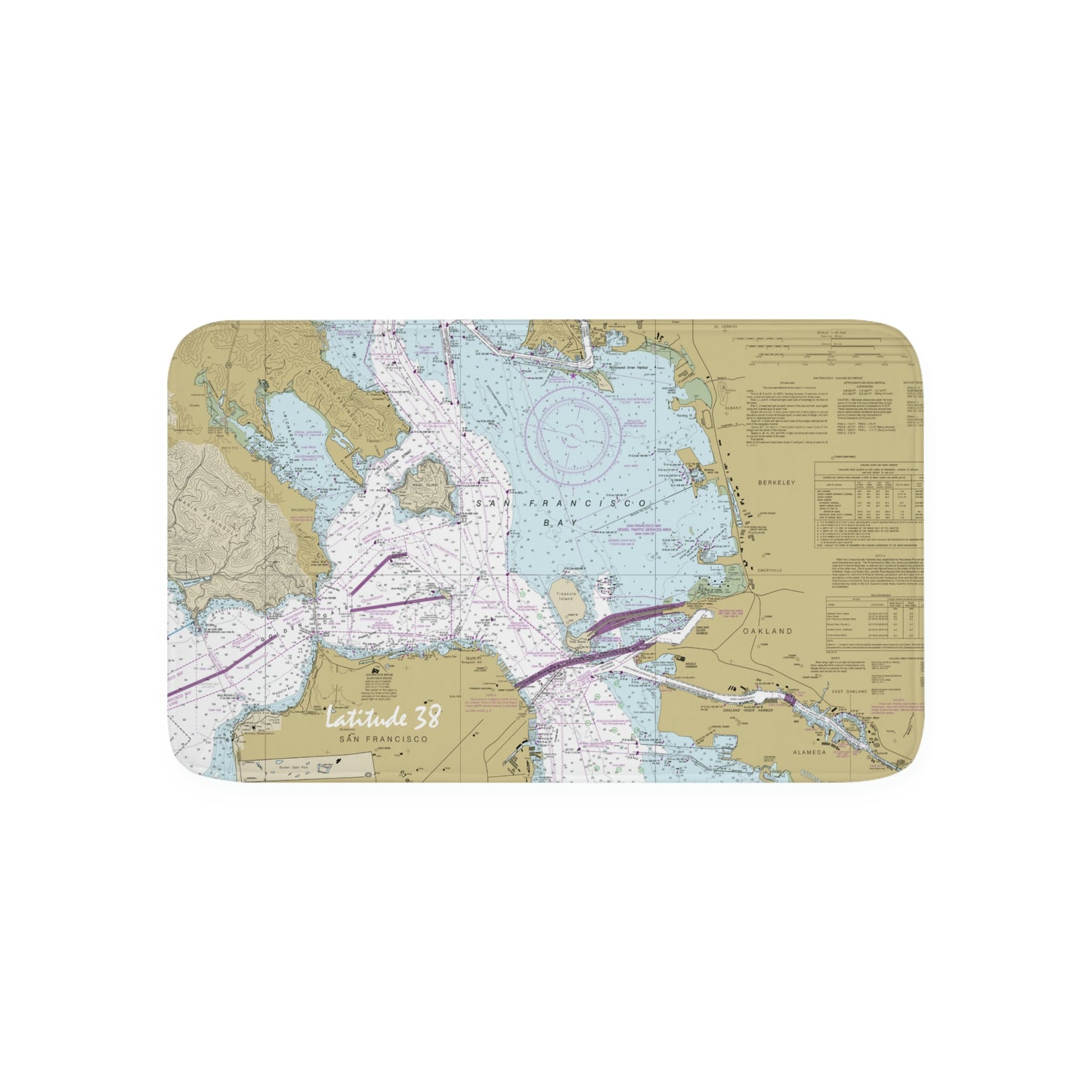 SF Bay Memory Foam Bath Mat